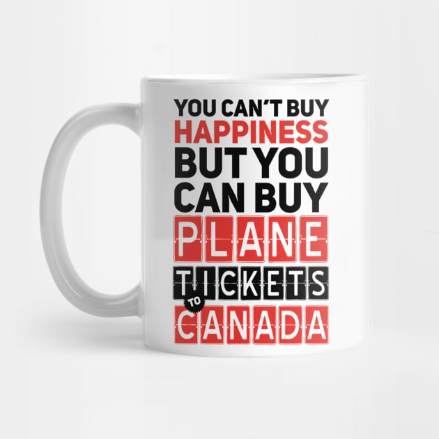 Plane Ticket to Canada - Funny Travel Sayings by bluerockproducts